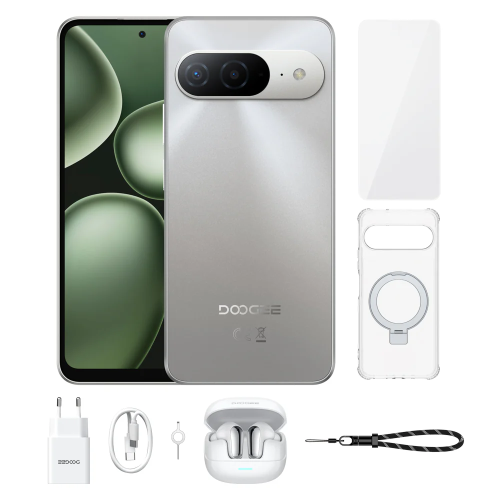 Hírek - DOOGEE B10 VIP Mobiltelefon, Szürke, 4G LTE, 6.6" FHD+ Kijelző, 48GB RAM (6GB + 42GB Bővíthető), 256GB ROM, Helio G100 Processzor, 7600mAh Akkumulátor 33W, 64MP Kamera, Android 16, Dual SIM