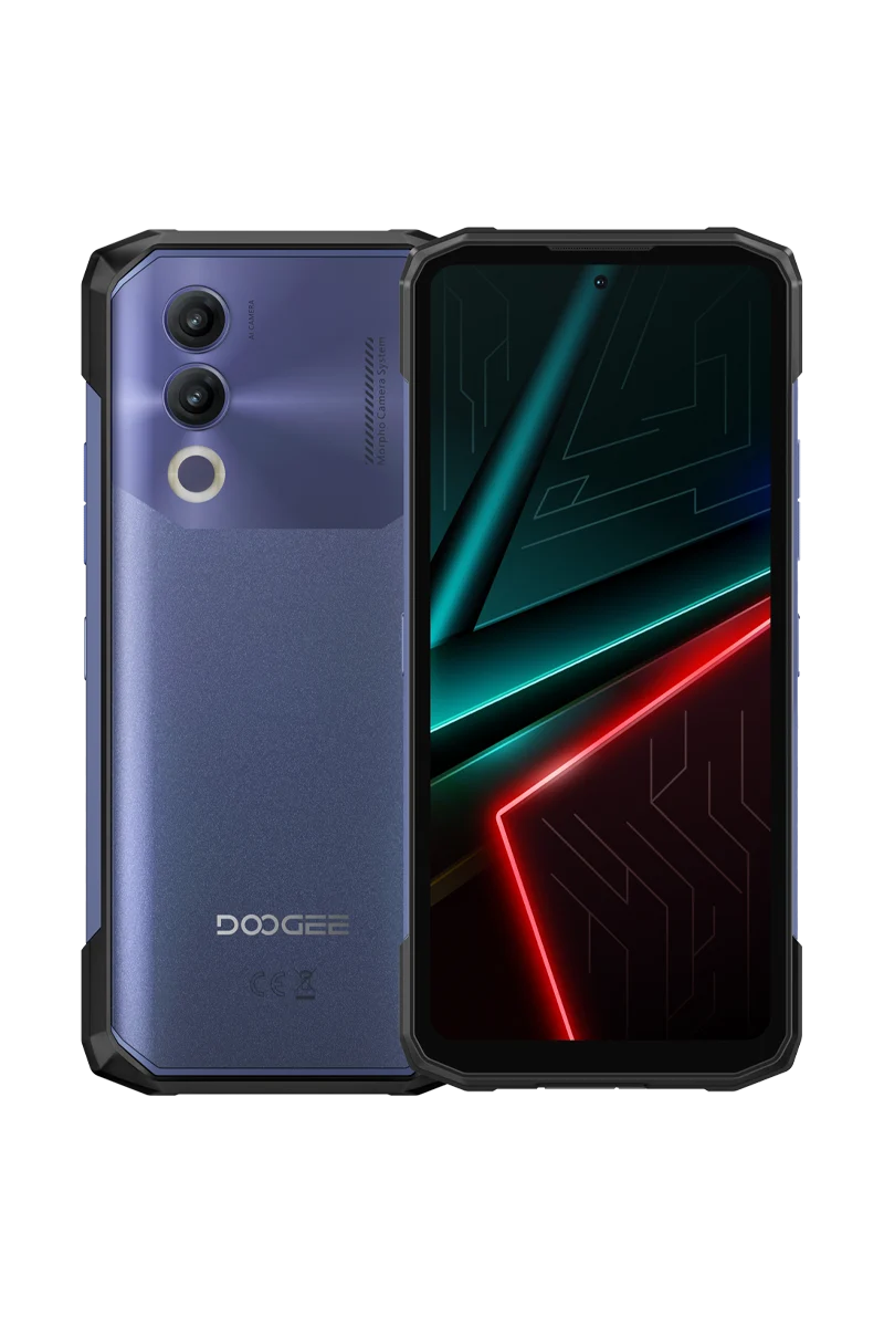Telefon Gyártók - DOOGEE Blade20 X Mobiltelefon, Lila, 4G LTE, NFC, 6.6" HD+ IPS 90Hz, 12GB RAM (3GB + 9GB Bővített), 128GB ROM, Unisoc T7250, 10300mAh 18W, 16MP Kamera, Android 16, Dual SIM