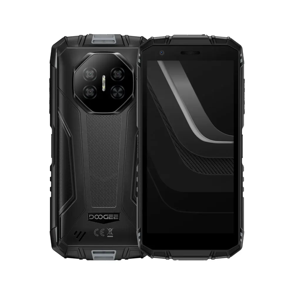 Mobiltelefon - DOOGEE Fire 3 Max Okostelefon, Szürke, 4G, Camping Light 1200LM, 5.5" HD+, 32GB RAM (8GB + 24GB bővíthető), 256GB, 48MP + 20MP Night Vision Kamera, Android, 8350mAh, Dual SIM