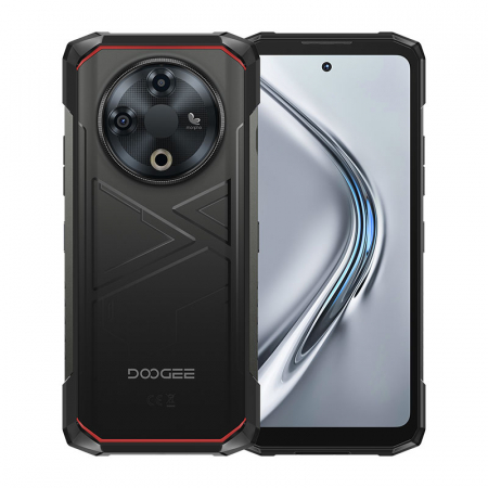 Telefoane - Telefon mobil Doogee Fire 6 , Negru, 4G, Ecran 6.56" HD+, Camera Termica si Ai, 16GB RAM (6GB + 10GB extensibili), 256GB ROM, 50MP, Android 14, Unisoc T606, 10400mAh, Dual SIM