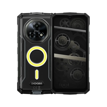 5G Okostelefonok - Mobiltelefon Doogee Fire 7 Pro, Szürke, 5G, Bluetooth walkie-talkie, 6.6" FHD+ IPS 90Hz, 32GB RAM (8GB+24GB bővíthető), 256GB ROM, Android 15, Dimensity 6300, 13000mAh, AI funkciók, Dual SIM