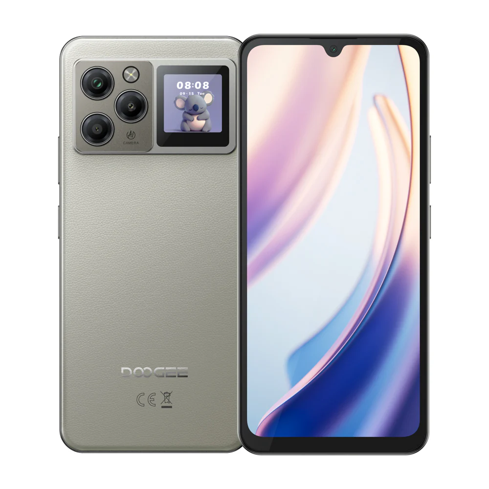 Mobiltelefon - DOOGEE M30 Pro Strapabíró Okostelefon, Szürke, 4G, 6.88" 120Hz Kijelző + 1.3" Hátsó Kijelző, 64GB RAM (8GB + 56GB bővíthető), 256GB, 64MP Kamera, 8000mAh Akkumulátor, Android 16, NFC, Dual SIM
