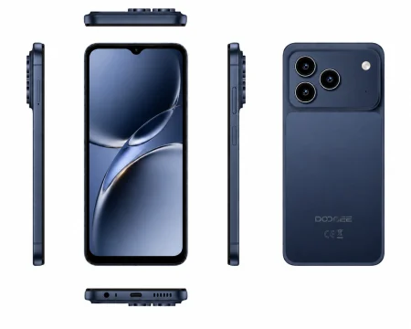 Mobiltelefon - DOOGEE Note 57 Lite Mobiltelefon, Kék, 4G LTE, 6.56" HD+ 90Hz, 12GB RAM (3GB + 9GB bővíthető), 32GB ROM, SC9863A, 13MP Kamera, 6150mAh, Android 16, Dual SIM