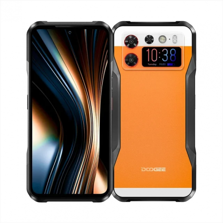 Toate Telefoanele Mobile - Telefon mobil Doogee V20S Orange, 5G, Dual Display (6.43" + 1.58") Amoled FHD+, 32GB RAM (12GB + 20GB extensibili), 256GB ROM, 50MP, Android 13, Dimensity 6020, NFC, OTG, 6000mAh, 33W, Dual SIM