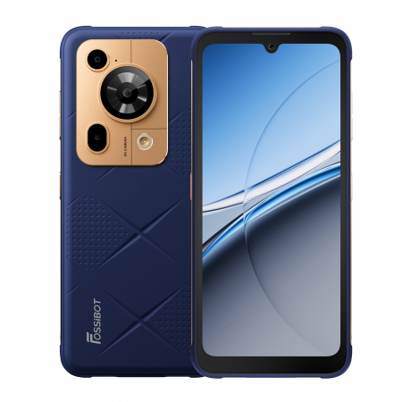 5G Okostelefonok - FOSSiBOT F112 Pro 5G mobiltelefon, Kék, 6.88" HD+ IPS, 24GB RAM(8GB+16GB bővíthető), 256GB ROM, Android 14, Visszatöltés, 50MP+16MP, 18W, Dual SIM hibrid