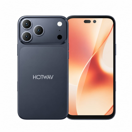 Mobiltelefonok - HOTWAV A18 Pro Max Mobiltelefon, Fekete, 4G LTE, NFC, 6.65" HD+, 16GB RAM (4GB + 12GB Bővített), 128GB ROM, Octa-Core, 5160mAh 10W, Android 16, Dual SIM