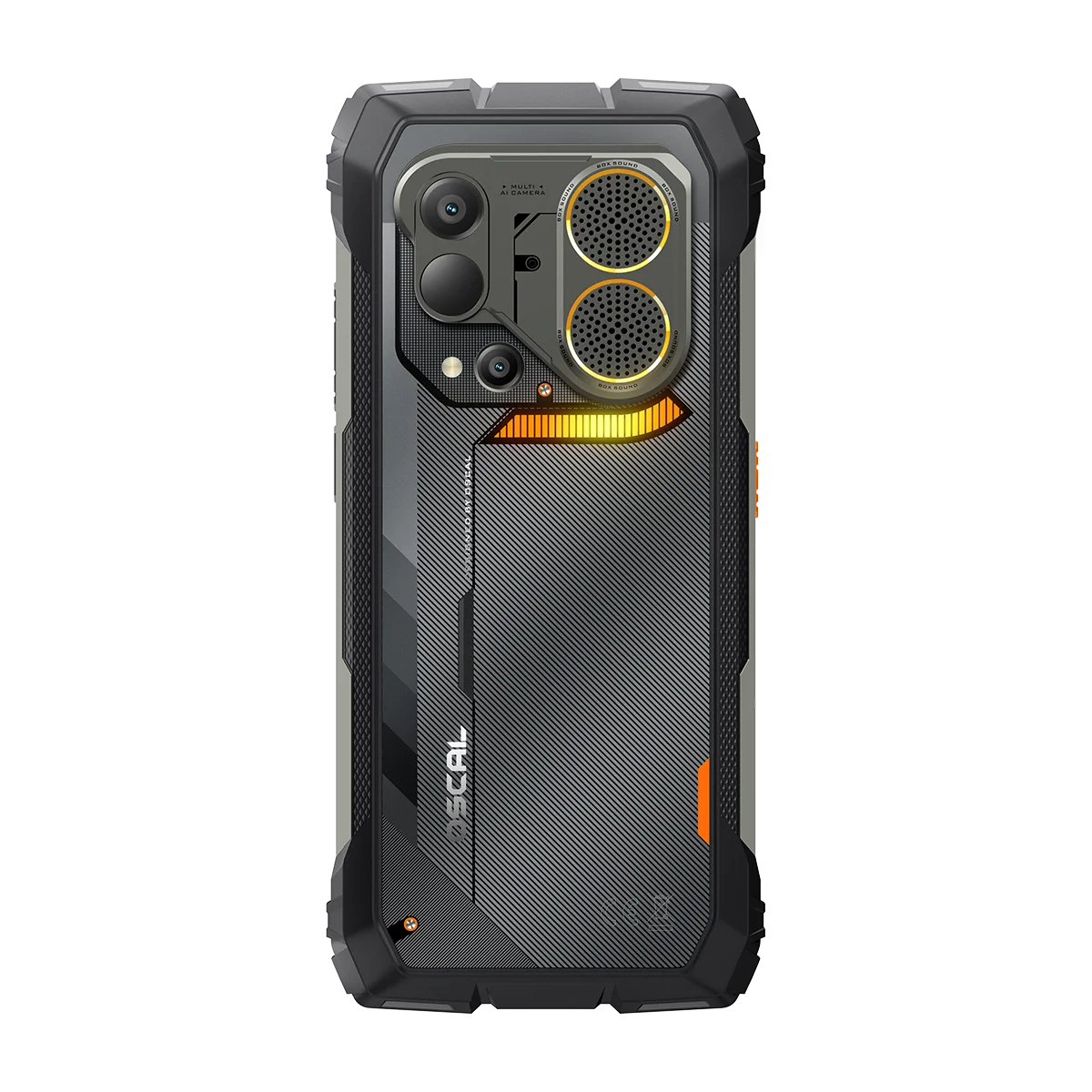 Mobiltelefonok - OSCAL PILOT 6 Mobiltelefon, Fekete, 4G LTE, 160×120 Hőkamera, 6.78" FHD+ 120Hz Kijelző, 48GB RAM (12GB + 36GB Bővíthető), 256GB ROM, 108MP Kamera, 10000mAh Akkumulátor, NFC, Dual SIM