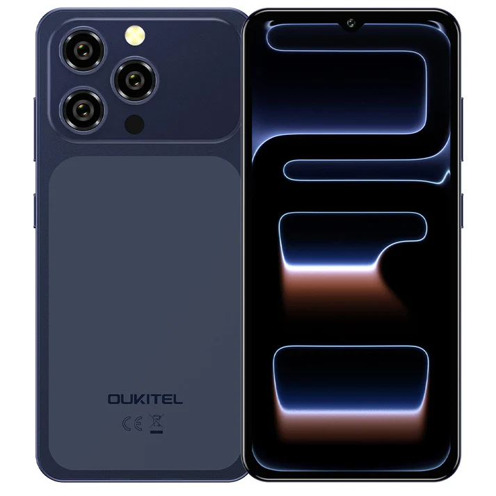 Mobiltelefon - Oukitel C17 Okostelefon, Kék, 4G, 6.52" HD Kijelző, 12GB RAM (3GB + 9GB bővíthető), 32GB, 13MP Kamera, 5000mAh Akkumulátor, Android 16, Dual SIM