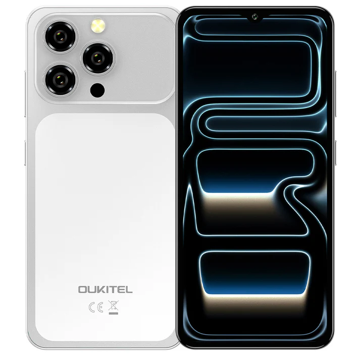 Mobiltelefon - Oukitel C17 Okostelefon, Ezüst, 4G, 6.52" HD Kijelző, 12GB RAM (3GB + 9GB bővíthető), 32GB, 13MP Kamera, 5000mAh Akkumulátor, Android 16, Dual SIM