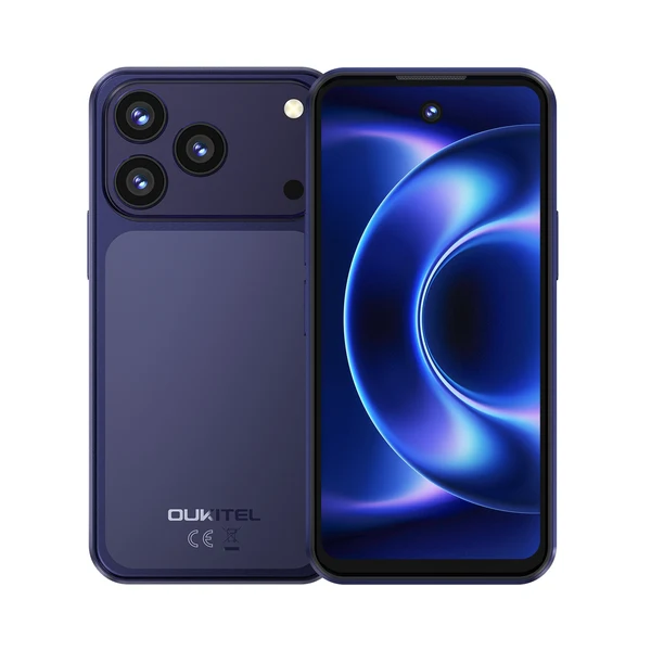 Új termékek - OUKITEL C17 Mini Mobiltelefon, Kék, 4G LTE, 4" TFT, 16GB RAM (4GB + 12GB Bővített), 64GB ROM, Unisoc T610 Octa-Core, 2300mAh 10W, 13MP Kamera, IP68/IP69K, Dual SIM
