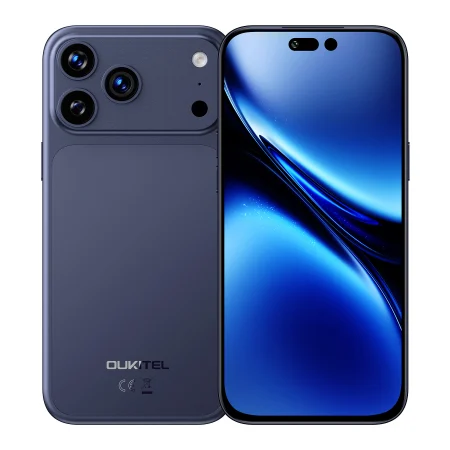 Mobiltelefon - OUKITEL C17 Plus Mobiltelefon, Kék , 4G LTE, NFC, 6.9" 120Hz, 24GB RAM (6GB + 18GB bővíthető), 256GB, 64MP Kamera, 5000mAh, Android 16, Dual SIM
