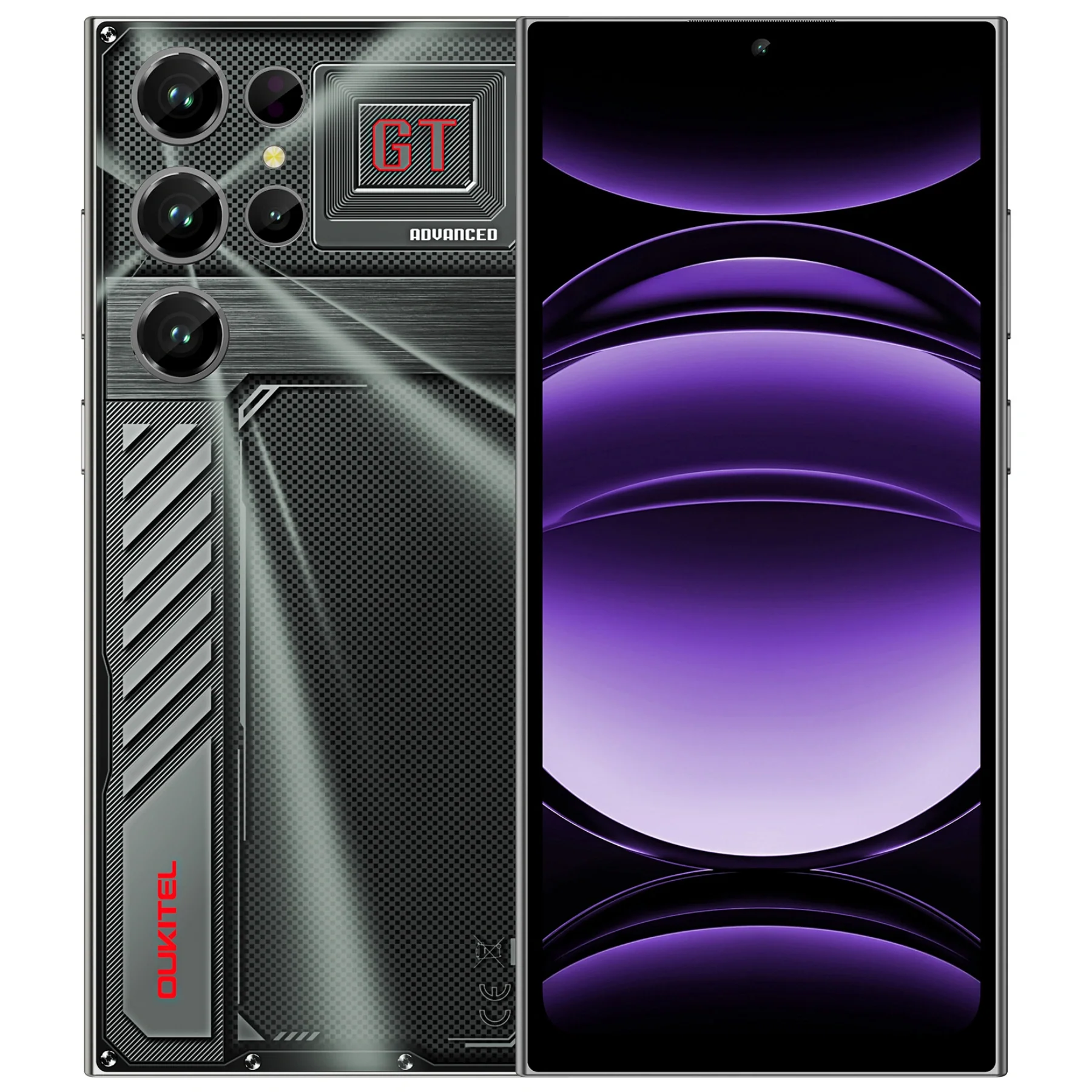 Mobiltelefon - Mobiltelefon Oukitel C61, Fekete, 4G, 6.88" HD+ In-Cell IPS, 16GB RAM (4GB+12GB Bővíthető), 128GB ROM, 13MP, Android 15, Unisoc Tiger T606, NFC, OTG, 5150mAh, 10W, Dual SIM