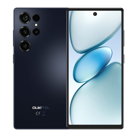 Mobiltelefon - Oukitel C66 Mobiltelefon, Fekete, 4G LTE, 6.73" HD+ 120Hz Kijelző, 16GB RAM (4GB + 12GB Bővíthető), 128GB ROM, 64MP Kamera, 5000mAh Akkumulátor, Android 16, Dual SIM