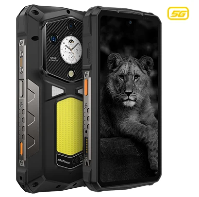 Tartós Telefonok - Mobiltelefon Ulefone Armor 29 Pro, 5G, 6.67" AMOLED, 32GB RAM (16GB + 16GB bovitheto), 512GB ROM, 50MP, Android 15, Night Vision, 1.04" hatso kijelzo, Jack, FM, 21200mAh, 120W, Dual SIM