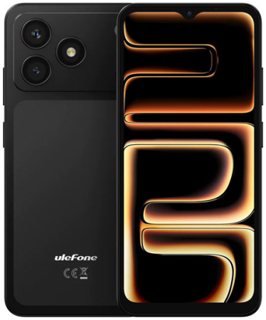 Új termékek - Ulefone Note 23 Mobiltelefon, Fekete, 4G LTE, 6.56" 90Hz, 3GB RAM + 32GB ROM, Android 16 Go, 5000mAh, 8MP Kamera, Arcfelismerés, Dual SIM