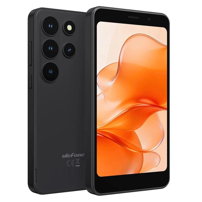 Mobiltelefonok - Ulefone Note 22 Mobiltelefon, Fekete, 4G LTE, 5.0", 20GB RAM (3GB + 17GB bővíthető), 32GB ROM, Android 16 Go, Arcfelismerés, Dual SIM, 3000mAh