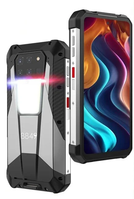 iSEN - Telefon mobil iSEN 8849 Tank 3, 5G, 6.79" FHD+ 120Hz, Camera 200mpx, Night Vision, 32GB RAM (16+16), 512GB ROM, Laser distanta 40m, Android 13, Dimensity 8200, NFC, IP68, 23800mAh, DualSIM