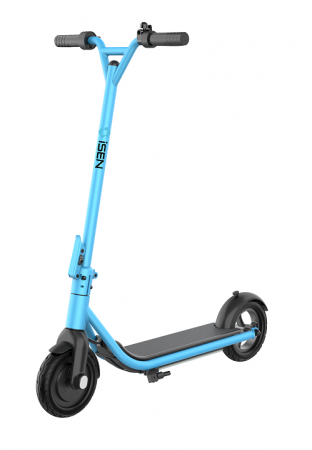 Noutati - Trotineta electrica pliabila iSEN C1 KIDS Albastru, boxa bluetooth, 8", motor 200W, autonomie max. 10-15 km, pana la 15km/h