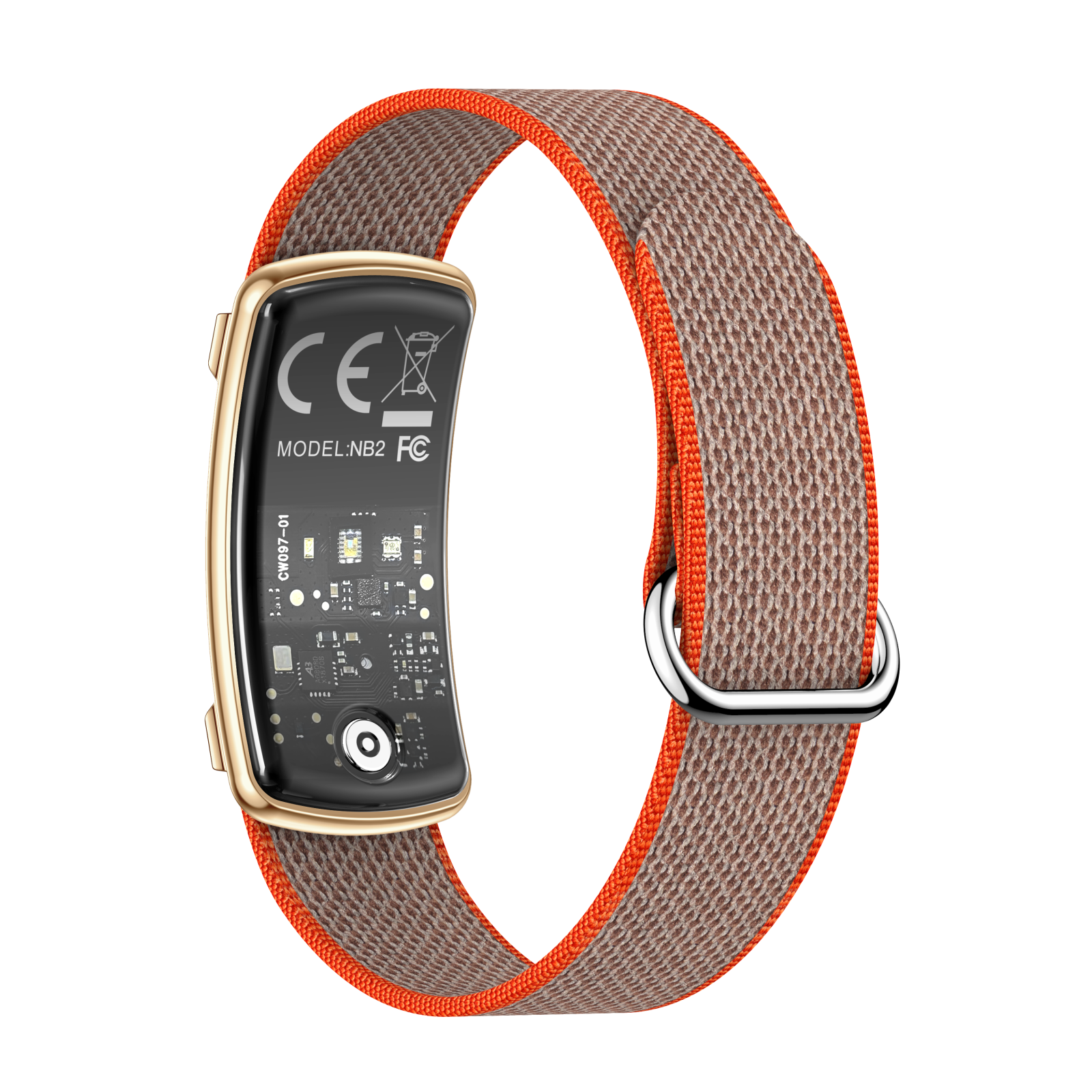 Brățară Inteligentă iSEN NB2, Maro, Bluetooth 5.3, Puls, SpO2, HRV, Monitorizare Stres și Somn, Moduri Sport, IPX8, Nx Wear, Baterie 33mAh, Autonomie 7-10 Zile [3]
