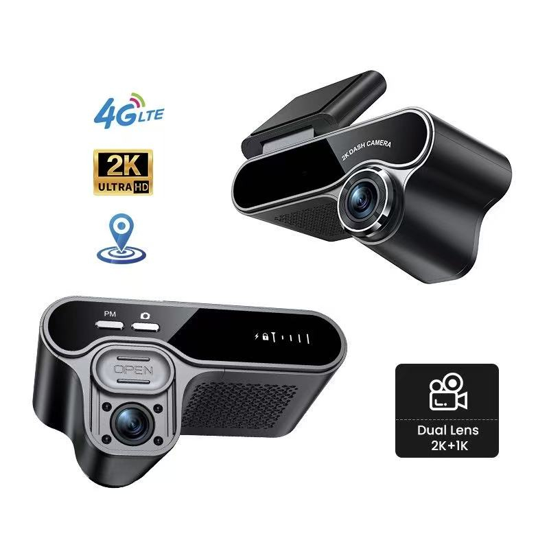 Camera Auto DVR iSEN Q10, Negru, 4G LTE, Duala (Fata + Interior), Full HD 1080P, IR 940nm Night Vision, Radar 24G, Detectie Miscare + Prezenta Umana, Monitorizare Parcare Low-Power <0.3s, GPS, Comunic [3]