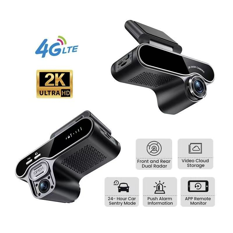 Camera Auto DVR iSEN Q10, Negru, 4G LTE, Duala (Fata + Interior), Full HD 1080P, IR 940nm Night Vision, Radar 24G, Detectie Miscare + Prezenta Umana, Monitorizare Parcare Low-Power <0.3s, GPS, Comunic [1]