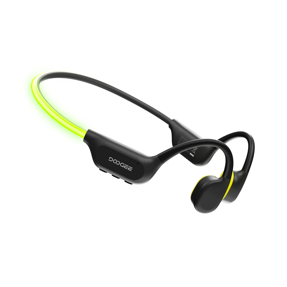 DOOGEE BoneBeat Swim Ray Fejhallgató, Fekete, Bone Conduction, Bluetooth, IPX8 Vízálló, MP3 Memória, Akár 8 óra Üzemidő [2]