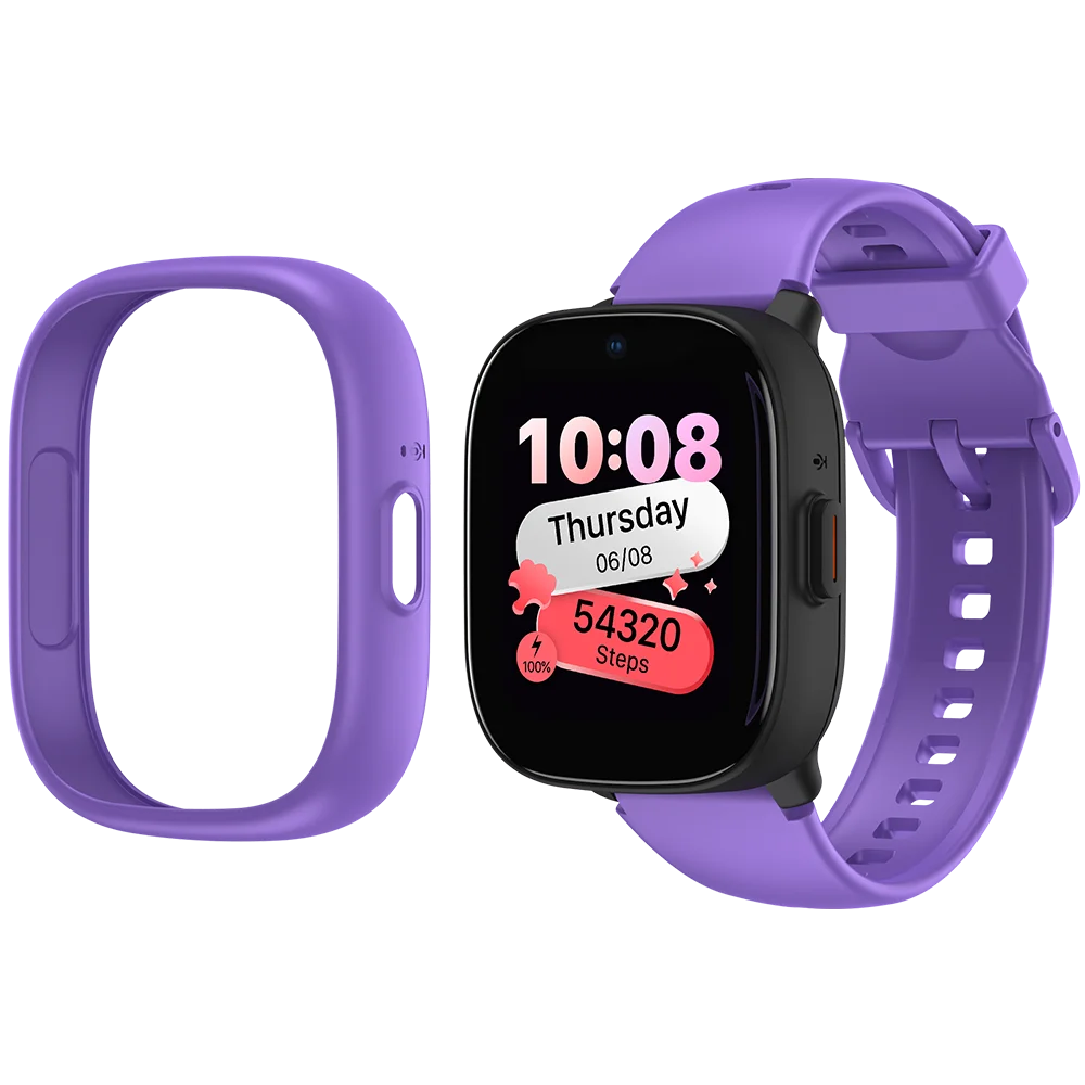 Okosóra LAGENIO K3, Lila, 4G, 1.7'', 48MB RAM, 128MB ROM, 0.3MP Kamera, RTOS, GPS Nyomkövetés, Videóhívás, Üzenetek, Szülői Felügyelet, Ébresztőóra, 680mAh, 5-14 Éves Gyermekeknek [2]