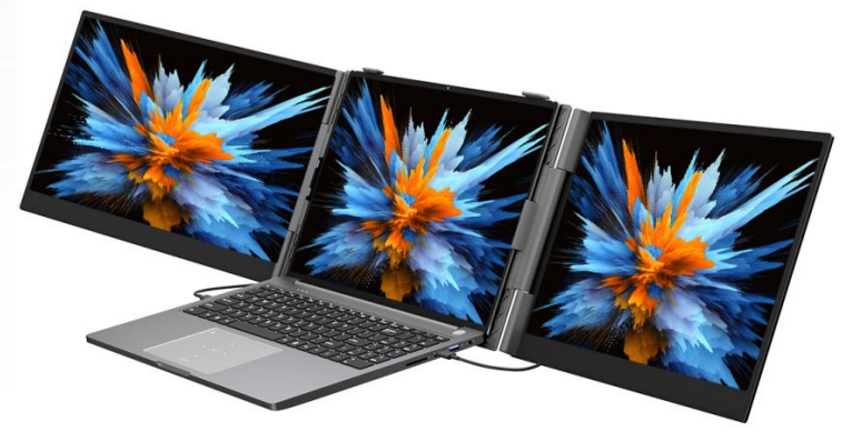 Laptop Monitor Kiterjesztés Blackview DCM6, 2 Képernyő, 14" FHD, 1920x1080, 60Hz, 300 nit, Beépített Hangszóró, 20V/5A, Alumínium+ABS+PC, USB-C [0]