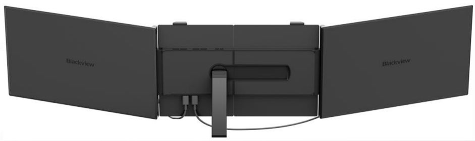 Laptop Monitor Kiterjesztés Blackview DCM8, 2 Képernyő, 15.3" FHD, 1920x1200, 60Hz, 300 nit, Beépített Hangszóró, 20V/5A, Alumínium+ABS+PC, USB-C [1]