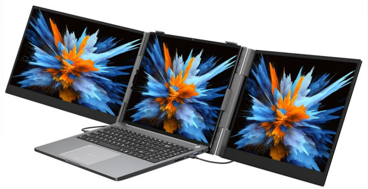 Laptop Monitor Kiterjesztés Blackview DCM8, 2 Képernyő, 15.3" FHD, 1920x1200, 60Hz, 300 nit, Beépített Hangszóró, 20V/5A, Alumínium+ABS+PC, USB-C [0]