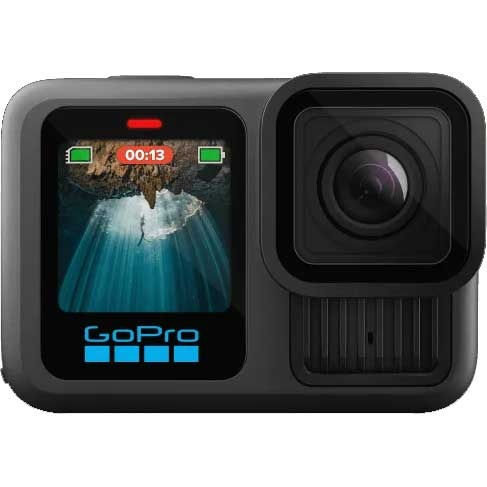 GoPro HERO13 Black Akciókamera, Fekete, 5.3K 60fps, 27MP Szenzor, Videó Stabilizáció, GPS, Wi-Fi, Bluetooth, Bundle [1]