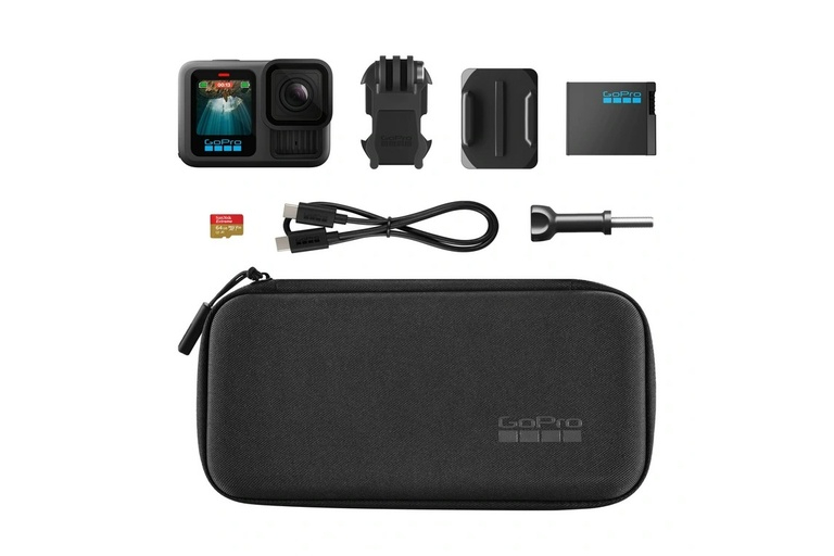 GoPro HERO13 Black Akciókamera, Fekete, 5.3K 60fps, 27MP Szenzor, Videó Stabilizáció, GPS, Wi-Fi, Bluetooth, Bundle [3]