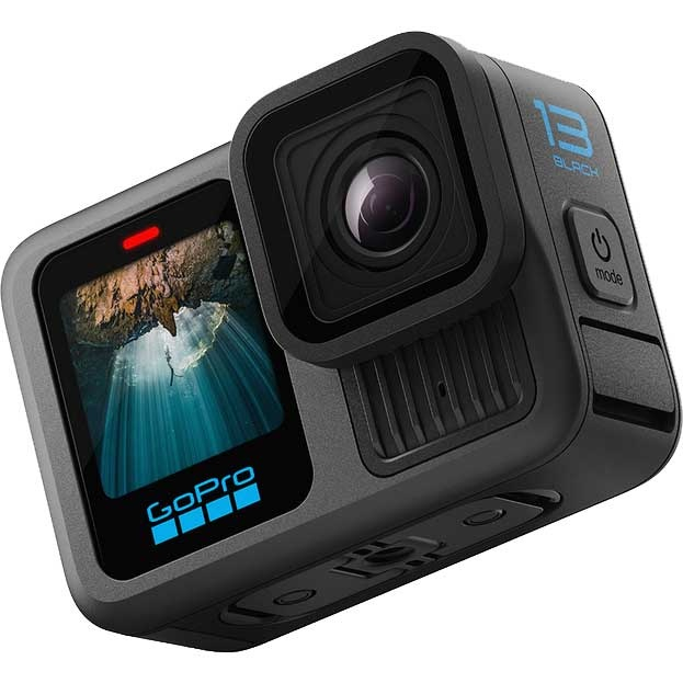 GoPro HERO13 Black Akciókamera, Fekete, 5.3K 60fps, 27MP Szenzor, Videó Stabilizáció, GPS, Wi-Fi, Bluetooth, Bundle [2]
