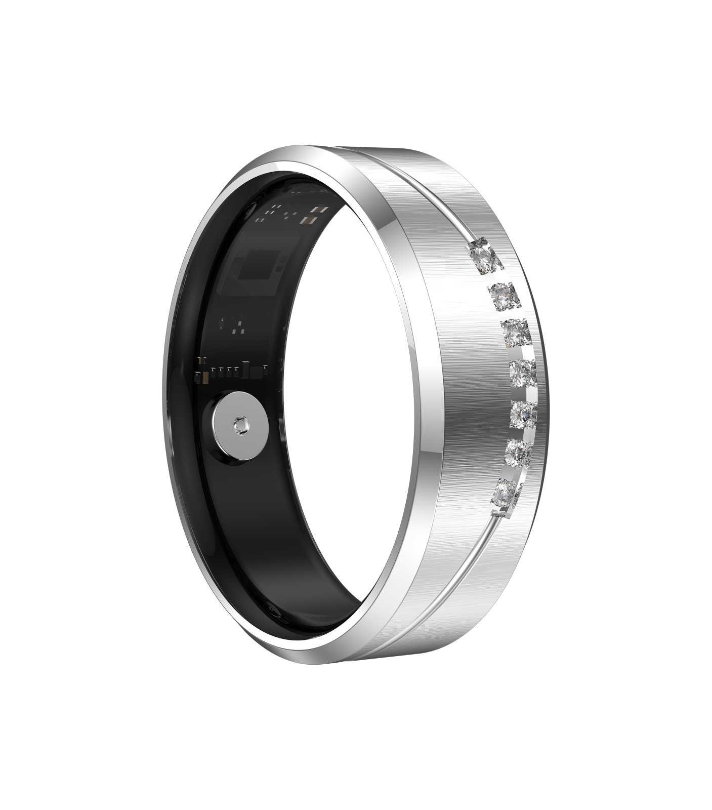 Inel Inteligent iSEN HR05, Silver, Bluetooth 5.4, Puls, SpO2, HRV, Temperatură, Monitorizare Stres și Somn, Moduri Sport, IP68, LuckRing [1]