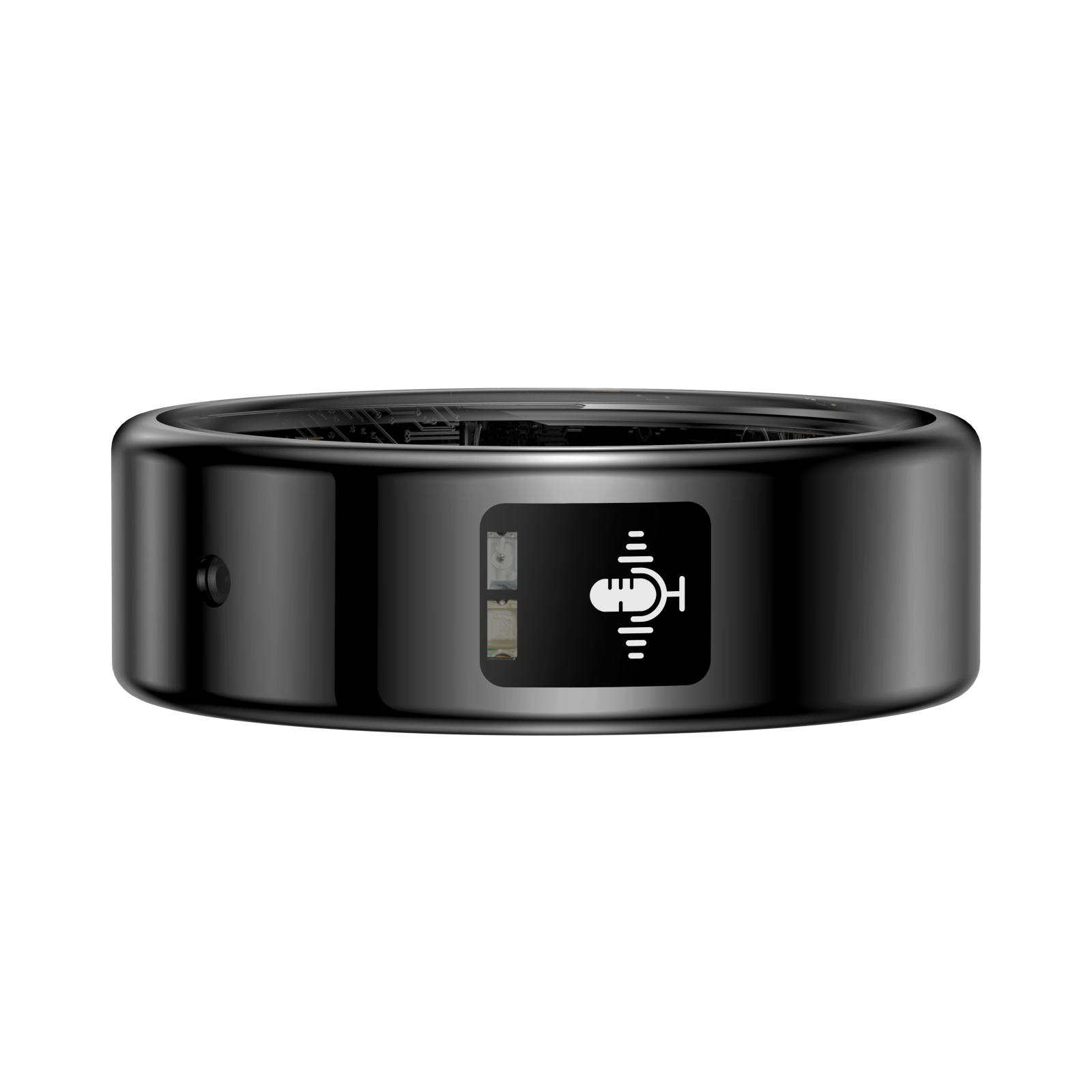 Inel Inteligent iSEN SR116, Negru, Bluetooth 5.4, AI Recording, Traducere AI, Puls, SpO2, Monitorizare Somn, Control Video, IP68, LoraFit, Android și iOS [6]