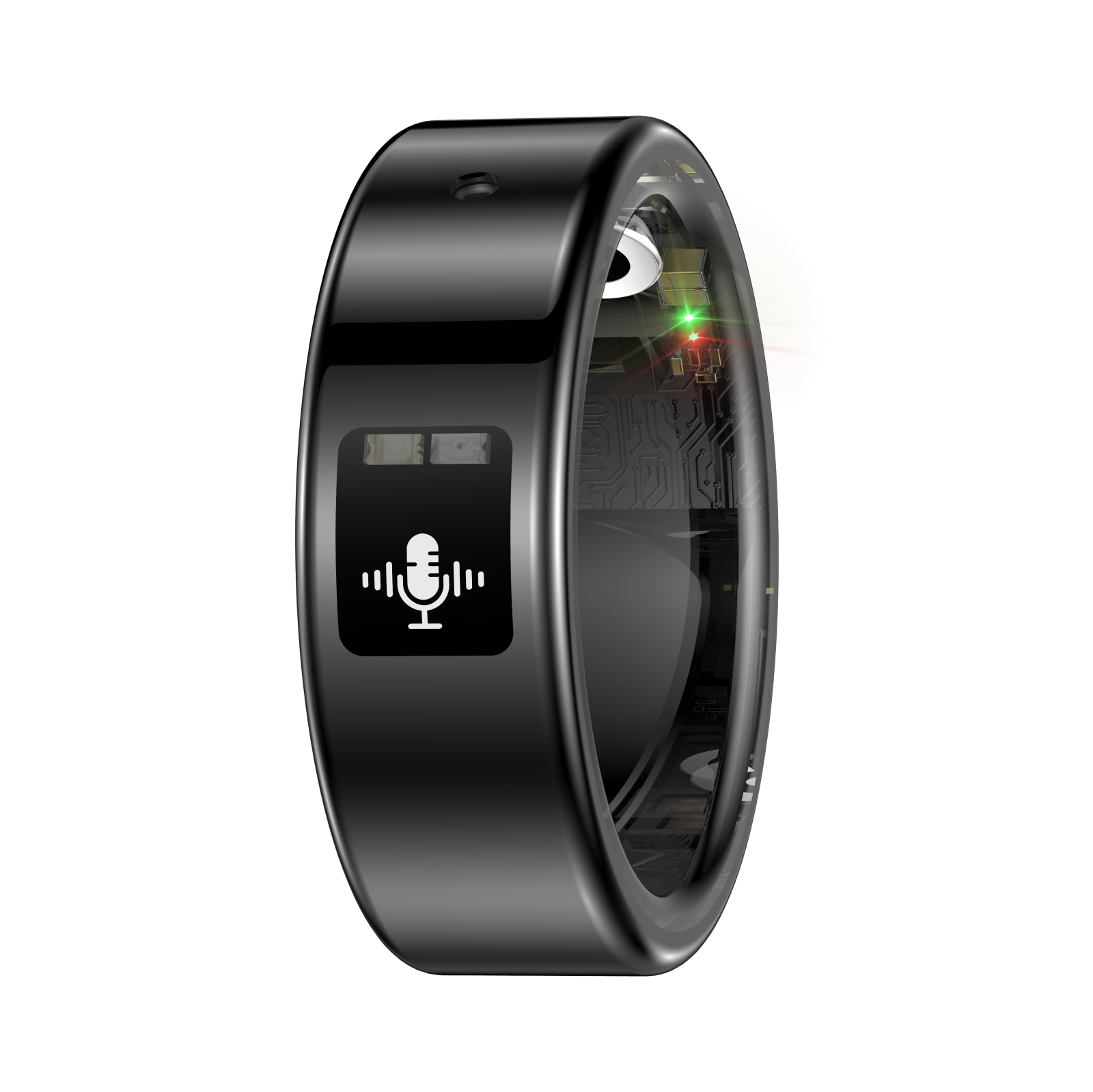 Inel Inteligent iSEN SR116, Negru, Bluetooth 5.4, AI Recording, Traducere AI, Puls, SpO2, Monitorizare Somn, Control Video, IP68, LoraFit, Android și iOS [4]