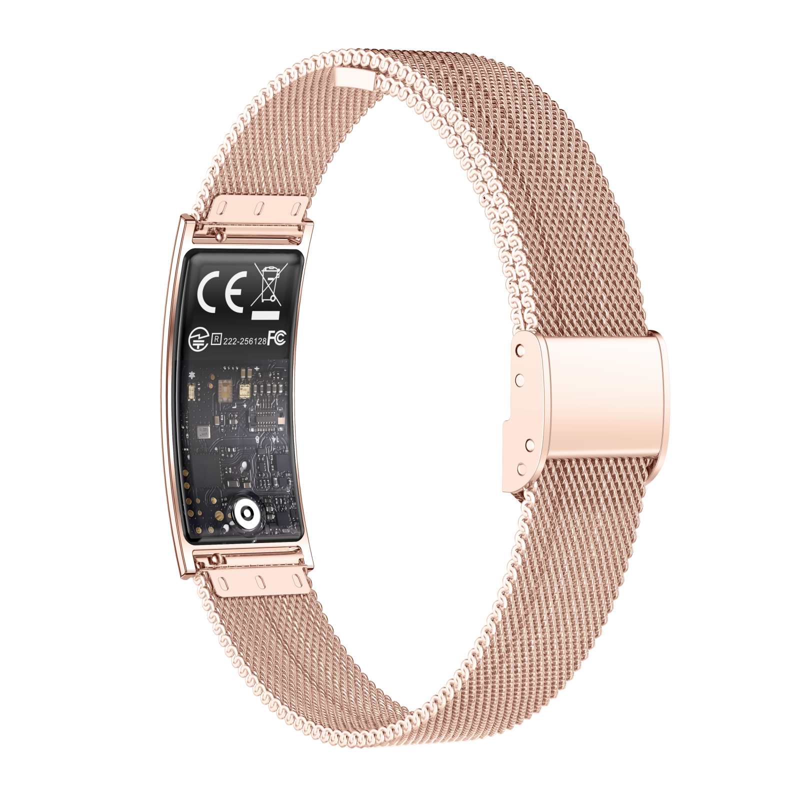 iSEN B8 Ceas Inteligent, Roz cu bratara Roz, Aliaj de zinc, Ritm Cardiac & Oxigen Sange, Detectare Presiune, Urmarire Somn & Activitate, Sanatate Femei, 33mAh, BLE 5.3, Incarcare Magnetica [2]