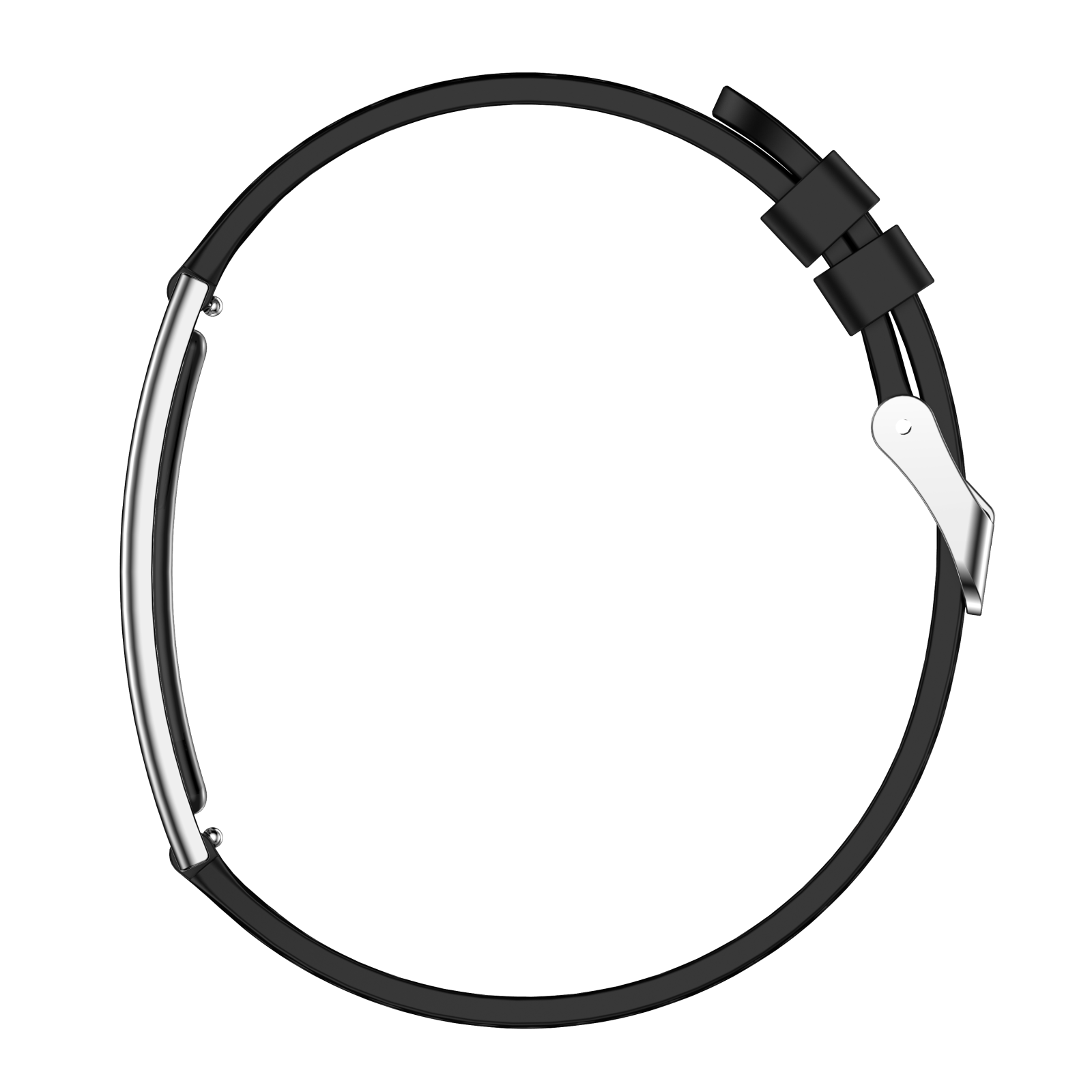 iSEN B8 Ceas Inteligent, Alb cu bratara Neagra, Silicon, Ritm Cardiac & Oxigen Sange, Detectare Presiune, Urmarire Somn & Activitate, Sanatate Femei, 33mAh, BLE 5.3, Incarcare Magnetica [1]