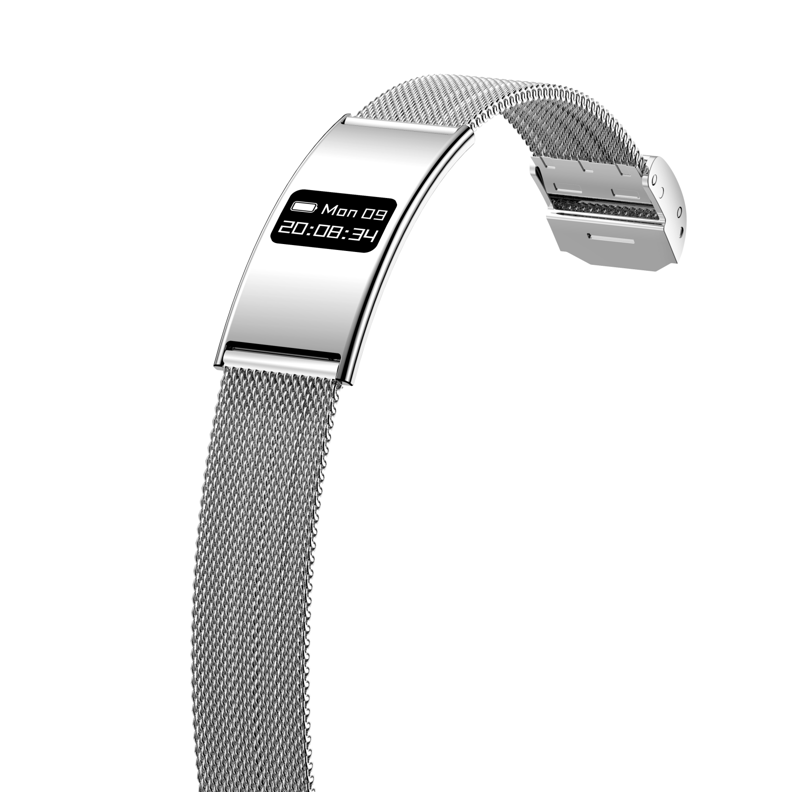 iSEN B8 Ceas Inteligent, Alb cu bratara Alba, Aliaj de zinc, Ritm Cardiac & Oxigen Sange, Detectare Presiune, Urmarire Somn & Activitate, Sanatate Femei, 33mAh, BLE 5.3, Incarcare Magnetica [4]