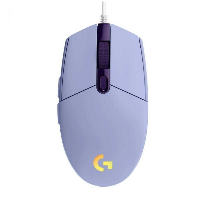 Logitech G102 Lightsync Gamer Egér, Lila, 8000 DPI, Optikai Szenzor, RGB, 6 Gomb, USB [1]