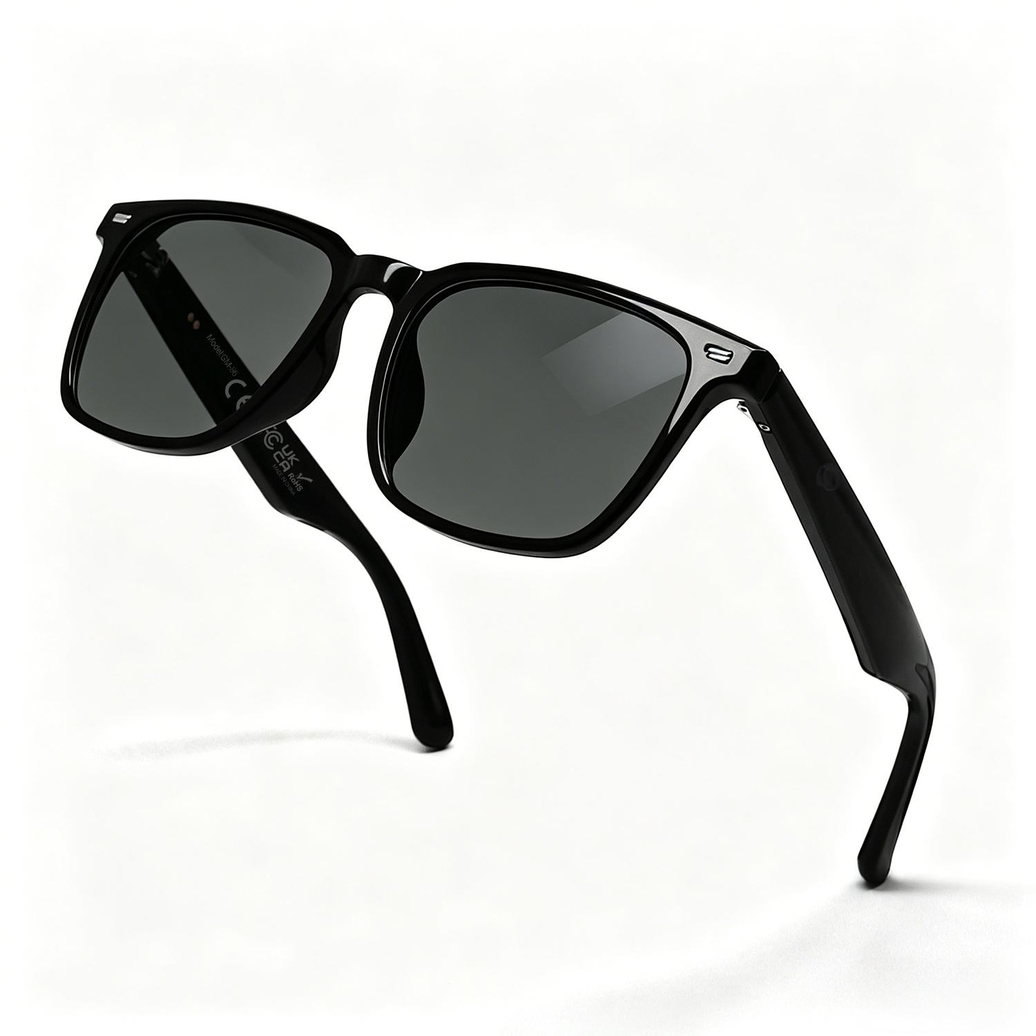 Ochelari Inteligenți iSEN GM86, Negri, AI Translation, Bluetooth 5.4, Apeluri Bluetooth, Muzică, Asistent Vocal, Control Tactil, Protecție Lumină Albastră și UV [3]