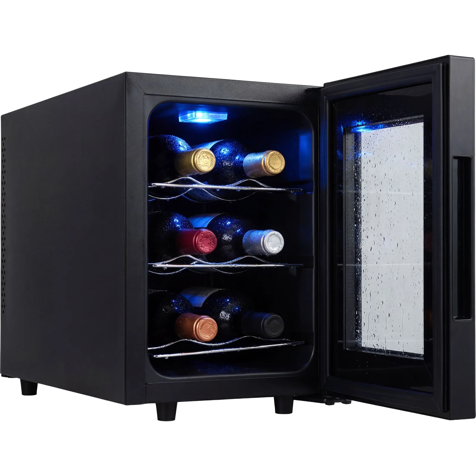 iHunt Csendes Borhűtő, 6 Palack, 16L, Digitális Vezérlés, LED Világítás, UV Védelem, No Frost, 30W [4]
