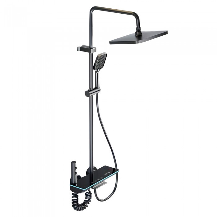 Okos Zuhanyszett, iHunt MZ140BL, LED Kijelző, Digitális Képernyő, 4 Vízáramlási Mód, Állítható [2]