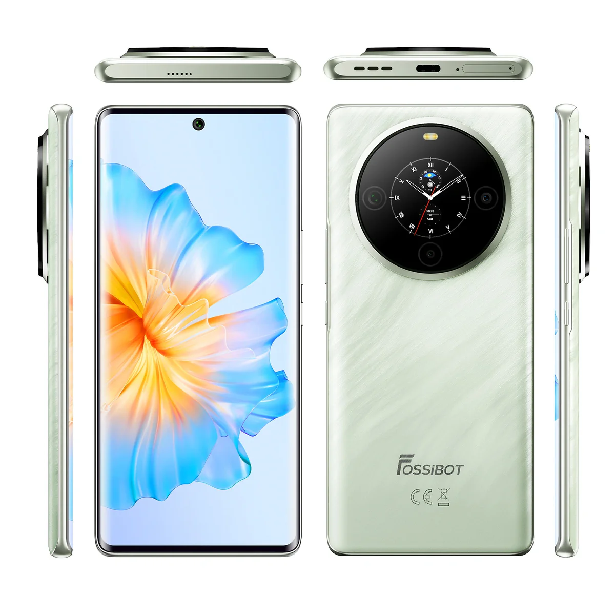 Mobiltelefon FOSSiBOT S3 Pro Zöld, 4G, 6,67" AMOLED, 20GB RAM (6GB + 14GB bővíthető), 128GB ROM, Android 14, 64MP + 8MP + 2MP AI Kamera, 5000mAh, 18W, NFC, Dual SIM [5]