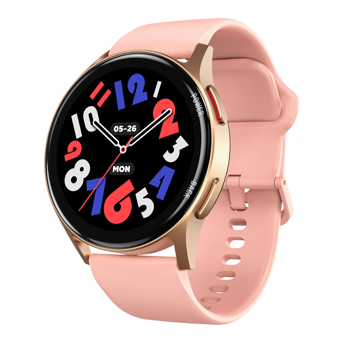 Smartwatch iSEN C35, Roz, 1.32" AMOLED, Apeluri Bluetooth, Puls, SpO2, Somn, 100+ Moduri Sport, Monitorizare Activitate, 1 ATM, DaFit, Baterie 250mAh [1]