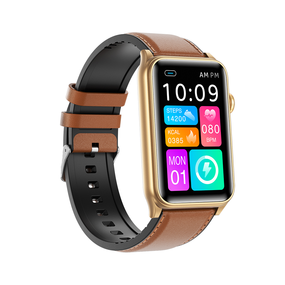 Smartwatch iSEN G50, Piele maro, 1.57" IPS HD, Bluetooth 5.4, Apeluri Bluetooth, Puls, SpO2, Temperatură, Somn, HRV, Moduri Sport, IP68, Baterie 250mAh [1]