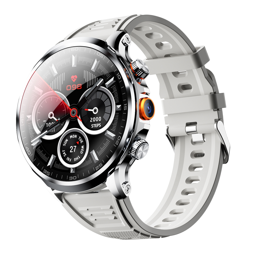 iSEN H18 Okosóra, Szürke, 4G LTE, 1.85" IPS Kijelző 360×360, 3GB RAM, 32GB ROM, 2MP Kamera, GPS, WiFi, Bluetooth, Nano SIM [4]