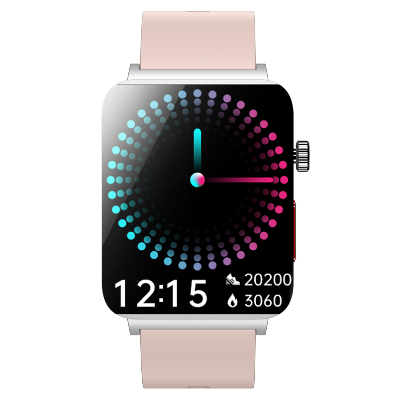 Smartwatch iSEN KS03 PRO Roz, 1.96" Touchscreen Color, Monitorizare Glucoza, HRV, ECG, Functii Sanatate, Bluetooth Call, Compatibil iOS & Android [2]