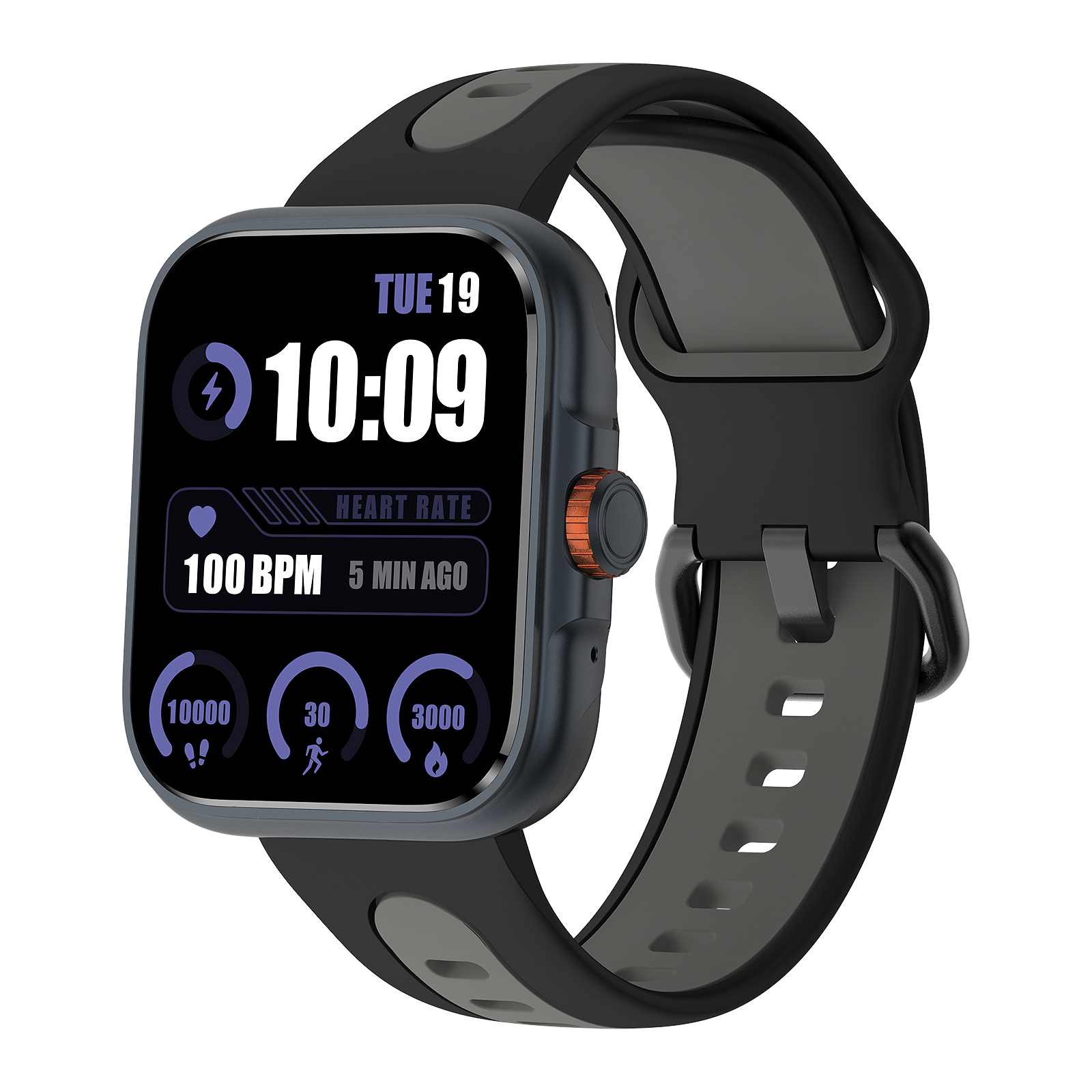Smartwatch iSEN S216 GPS Negru, 1.78" Amoled, HRV, ECG, Functii Sanatate, Bluetooth Call, Alexa, Compatibil iOS & Android [3]