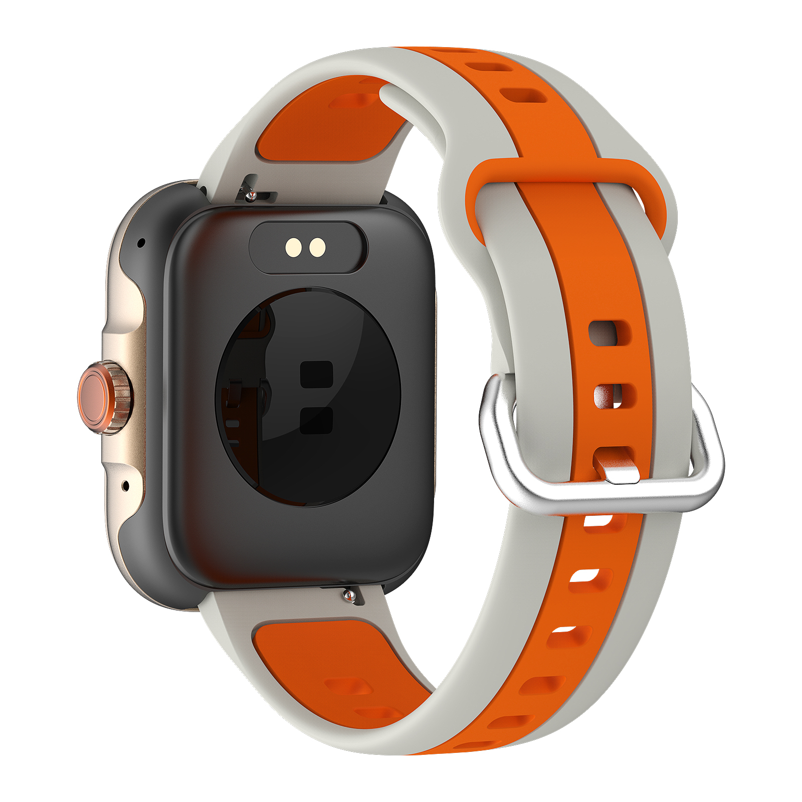Smartwatch iSEN S216 GPS Portocaliu, 1.78" Amoled, HRV, ECG, Functii Sanatate, Bluetooth Call, Alexa, Compatibil iOS & Android [4]